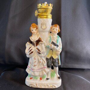 Vintage 1945-1952 Japan Nasco Del Coronado Colonial Porcelain Oil Lamp Base